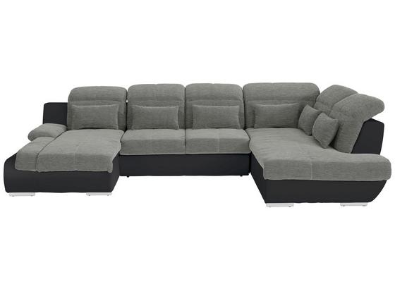 Sedací Souprava Multi - barvy stříbra/černá, Moderní, textil (345/228cm) Sedací Souprava Multi - barvy stříbra/černá, Moderní, textil (345/228cm)