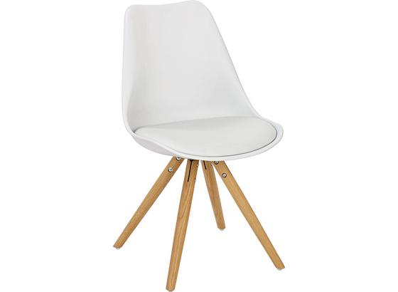Židle Lilly - bílá/barvy dubu, Moderní, dřevo/umělá hmota (47/81/52cm) Židle Lilly - bílá/barvy dubu, Moderní, dřevo/umělá hmota (47/81/52cm)