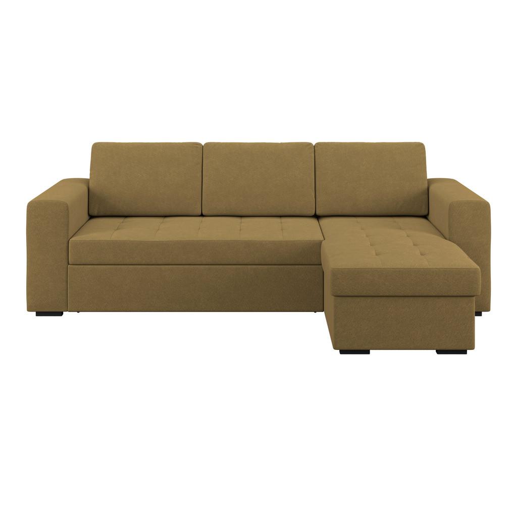 Ecksofa Jan Olivgrün S: 247x155 cm