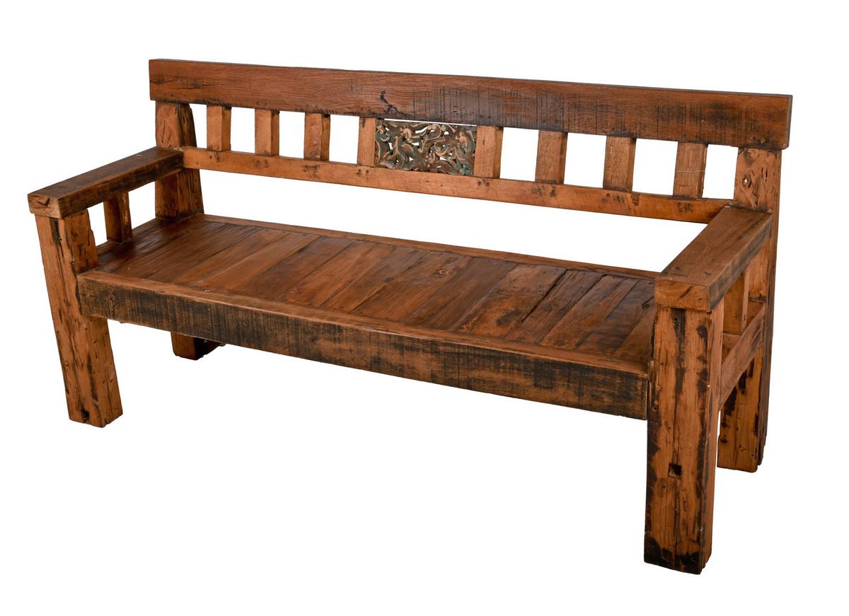 Gartenbank Sumba - Dunkelbraun, Basics, Holz (180/90/54,5cm) - Gardenson