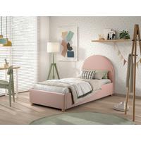 KINDER-/JUNIORBETT Moon Rosa 90x200cm - Rosa/Naturfarben, ROMANTIK / LANDHAUS, Holz/Textil (90/200cm) - Vipack