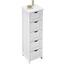 Regál Do Koupelny Bianca - bílá, Moderní, dřevo (30/101/30cm) - Mömax modern living Regál Do Koupelny Bianca - bílá, Moderní, dřevo (30/101/30cm) - Mömax modern living