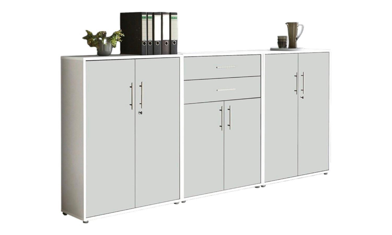 Aktenschrank Office Edition Weiß B: 253,2cm