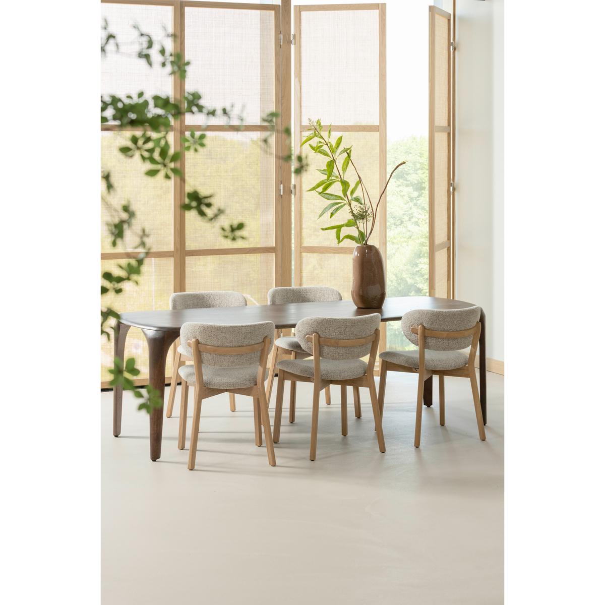 Stuhl-Set Udar Naturfarben B: 51cm - Naturfarben, MODERN, Holz/Textil (51/82/60cm) - Livetastic