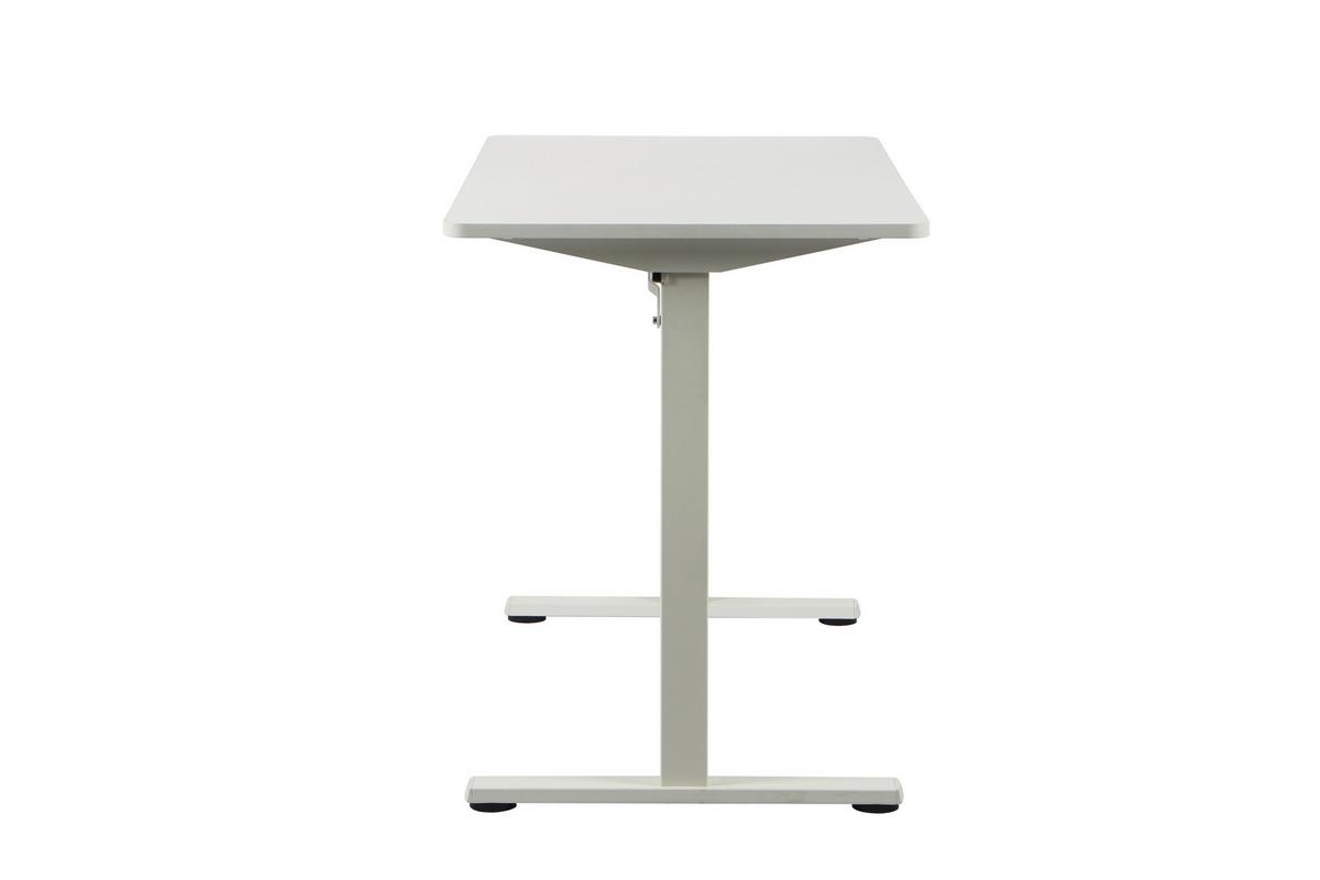 PÍSACÍ STÔL JANNIS - biela, Modern, kov/kompozitné drevo (120/60/75cm) - Mömax