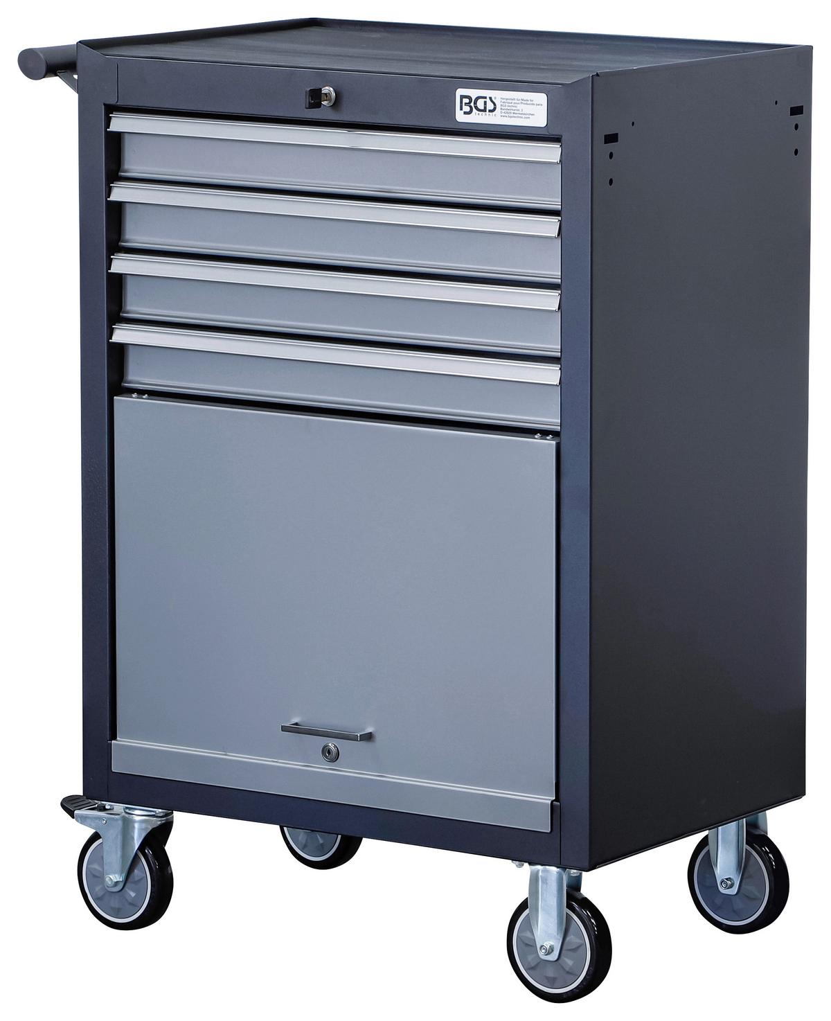 Werkstattwagen 6070 - Schwarz/Grau, Basics (68/101,4/45,8cm)