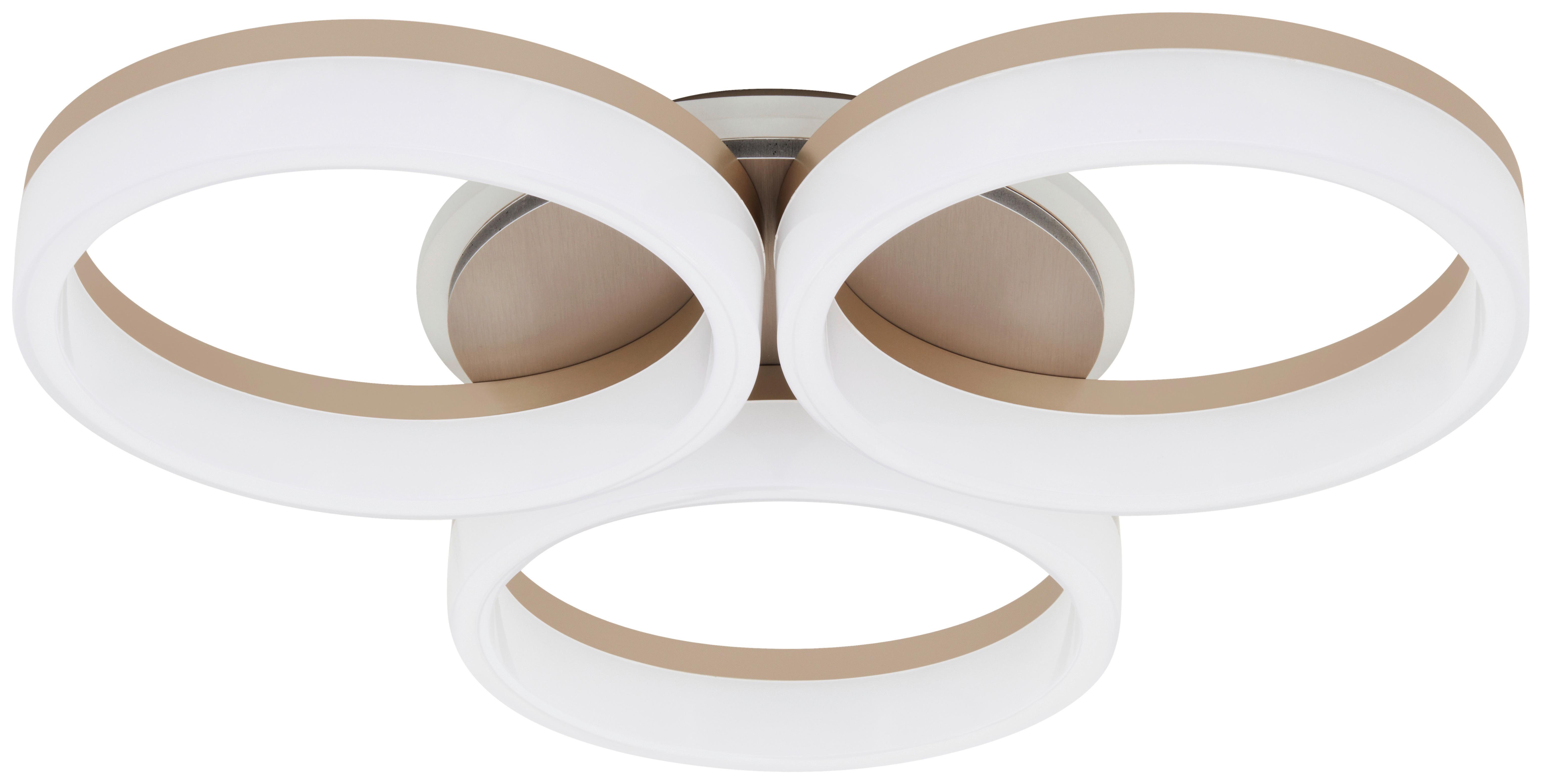 STROPNÍ LED SVÍTIDLO KOOL - šampaňská, Moderní, kov/plast (44/46/8cm) - Mömax