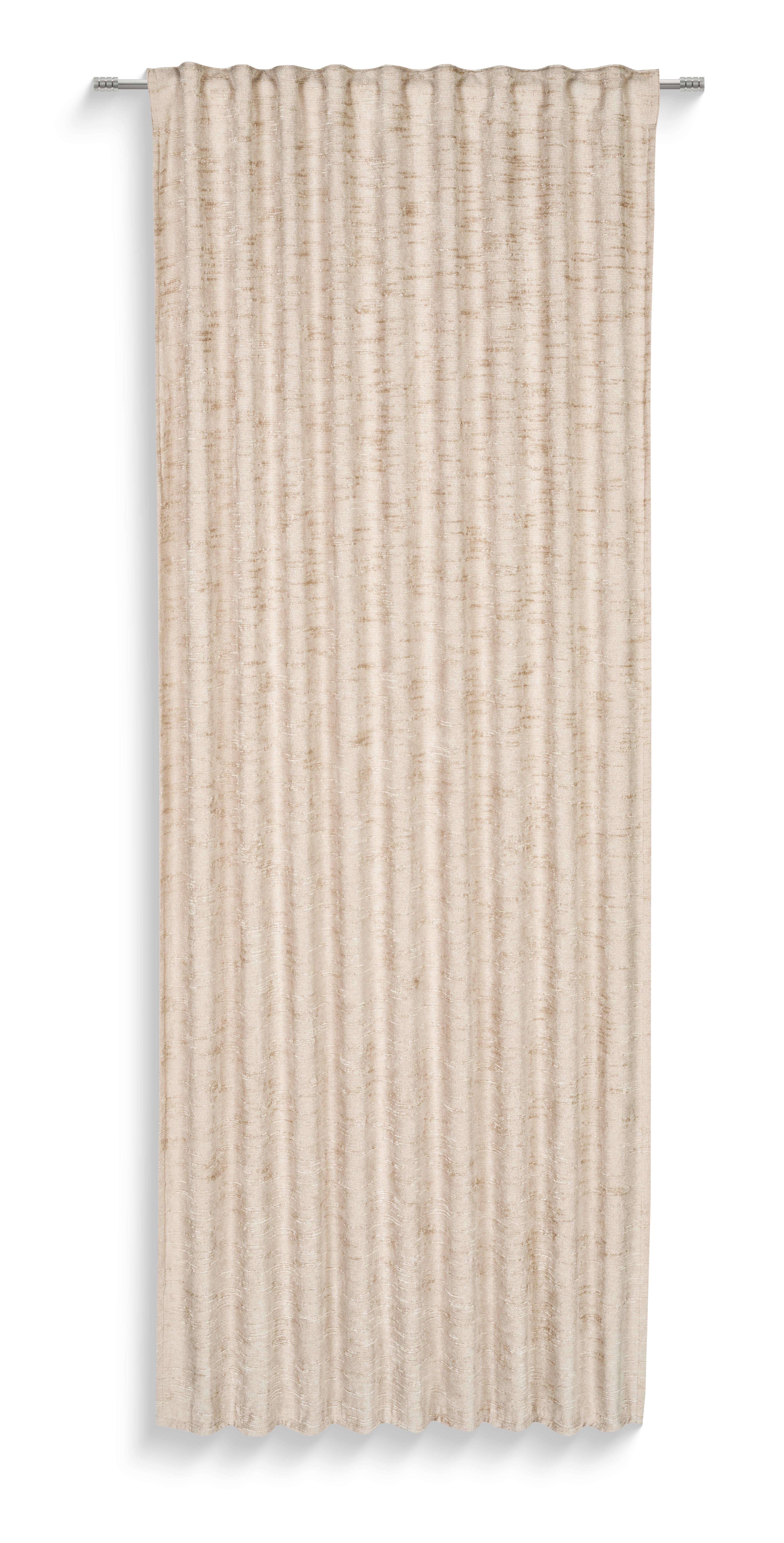 FERTIGVORHANG MARION - Beige, MODERN, Textil (135/245cm) - Luca Bessoni