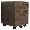 Rollcontainer Baula Eiche B: 40 cm - Eiche dunkel, Design, Holzwerkstoff/Kunststoff (40/54/44cm) - MID.YOU