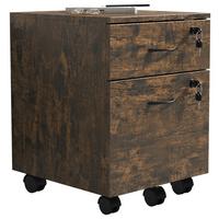 Rollcontainer Baula Eiche B: 40 cm - Eiche dunkel, Design, Holzwerkstoff/Kunststoff (40/54/44cm) - MID.YOU