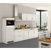 Küchenblock Rom Weiß B: 300 cm - Weiß/Sonoma Eiche, MODERN, Holzwerkstoff (300cm) - Held