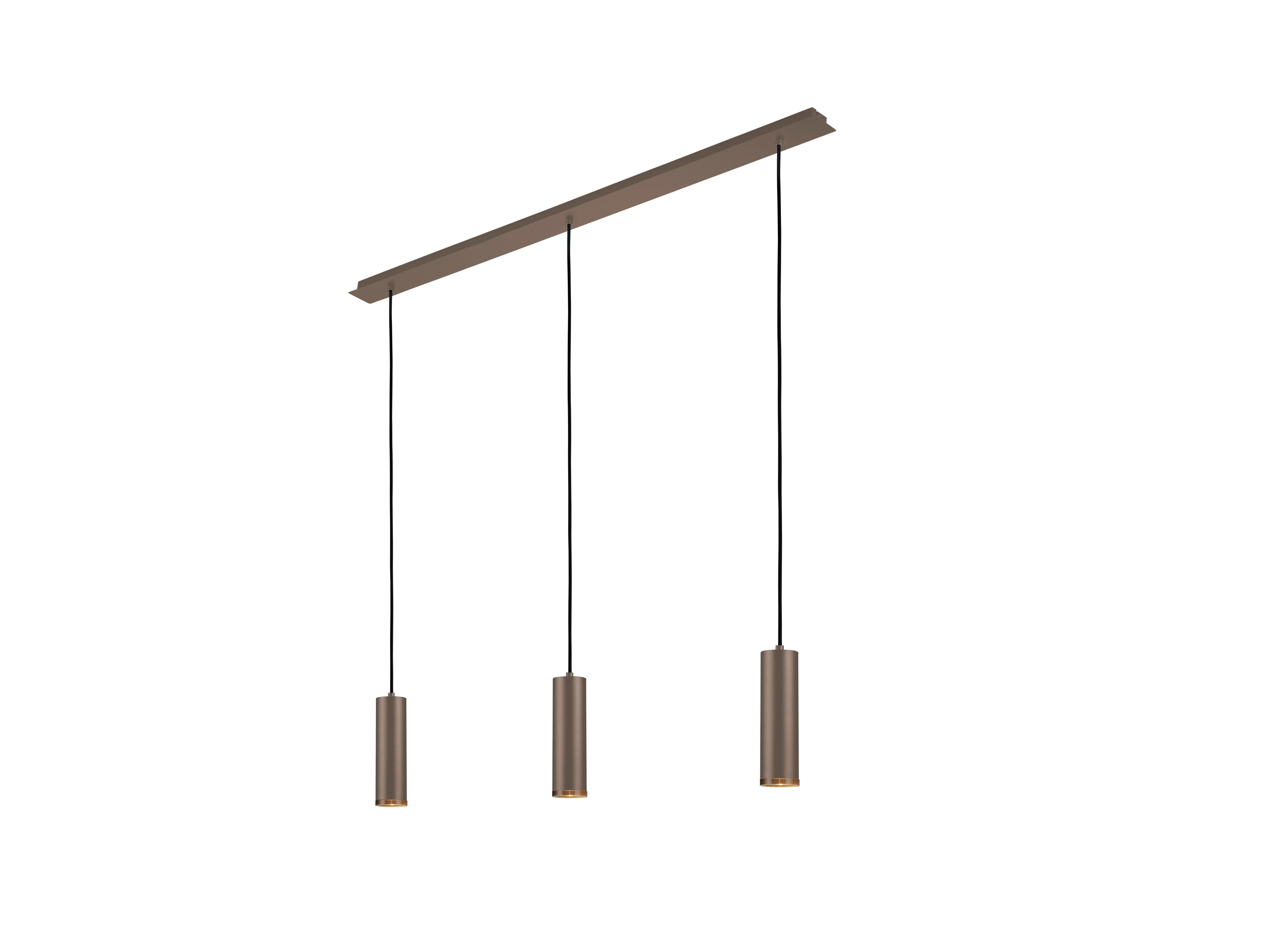 Hängeleuchte 20515/3-12 - Taupe, Design, Metall (120/150cm) - Hell