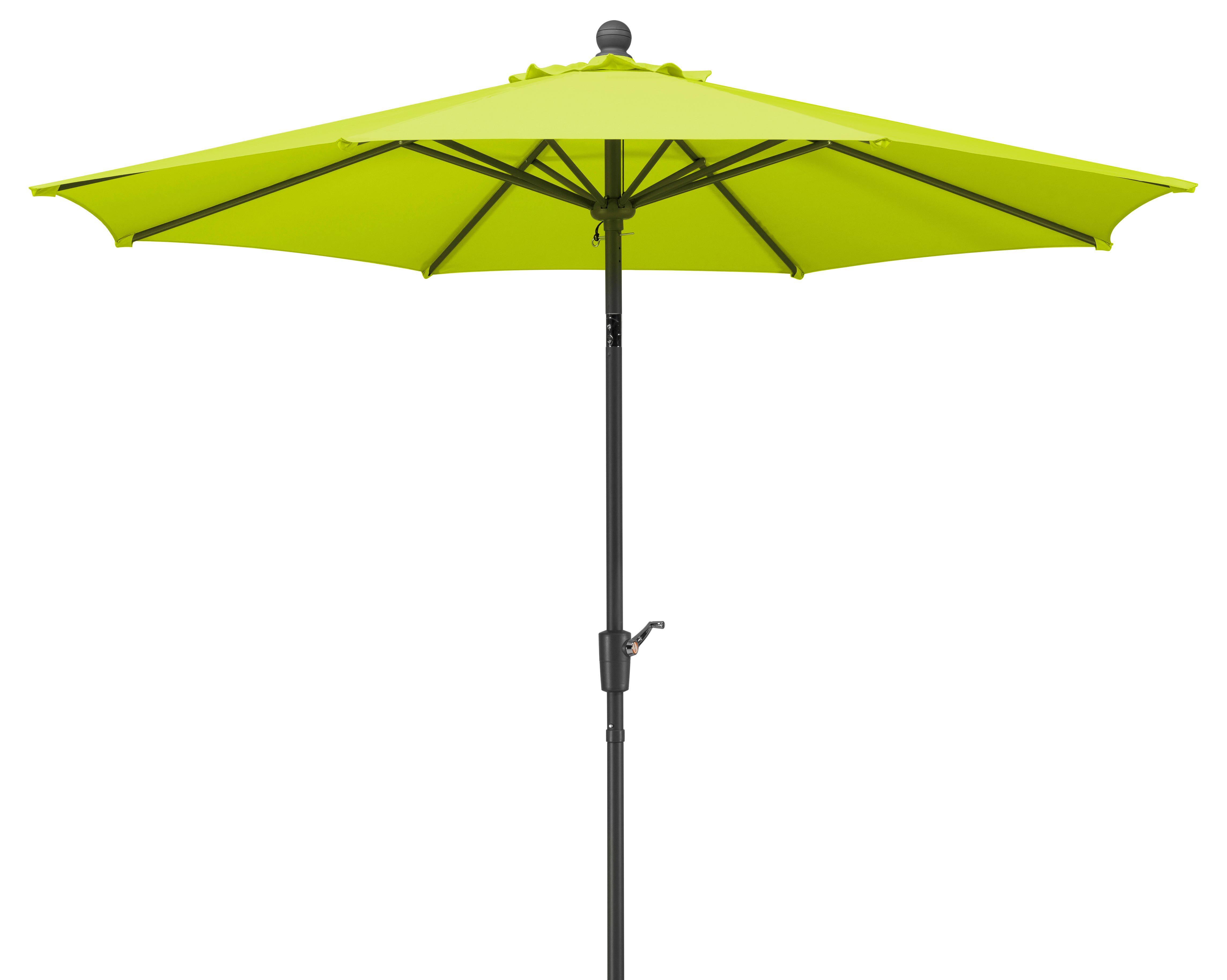 Sonnenschirm Harlem BxHxT: 270x260x270 cm Hellgrün - Anthrazit/Hellgrün, Basics, Textil/Metall (270/260/270cm) - Schneider