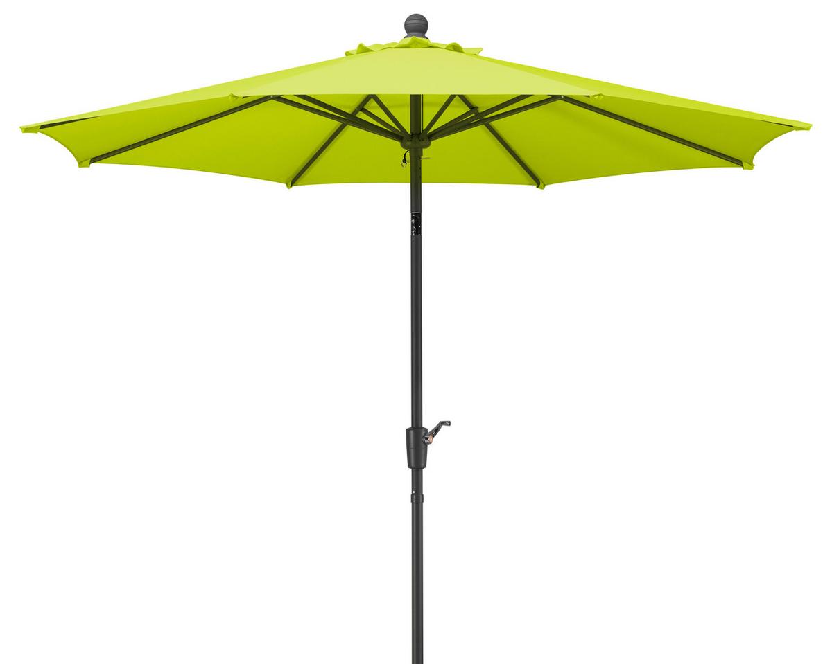 Sonnenschirm Harlem BxHxT: 270x260x270 cm Hellgrün - Anthrazit/Hellgrün, Basics, Textil/Metall (270/260/270cm) - Schneider