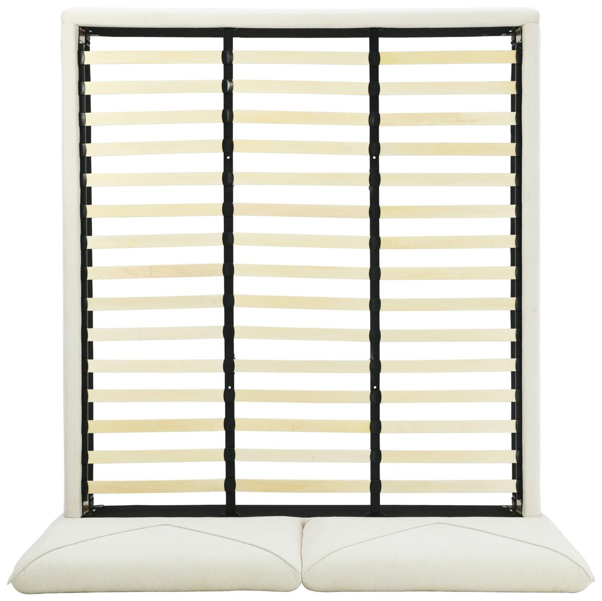 Polsterbett Mail Weiß B: 214 Cm - Schwarz/Weiß, Design, Holz/Textil (214/111/224cm) - MID.YOU