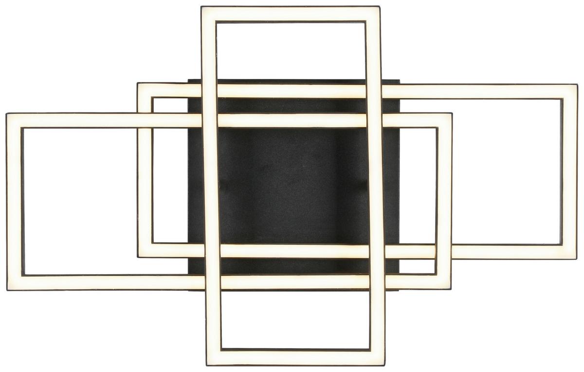 Led Mennyezeti Lámpa Savi - fekete/fehér, Modern, műanyag/fém (36/58/9,1cm) - Luca Bessoni