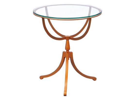 Beistelltisch Southport Rund + Glasplatte, Beine Kupferfarben - Kupferfarben, Basics, Glas/Metall (50/57/50cm) - Livetastic Beistelltisch Southport Rund + Glasplatte, Beine Kupferfarben - Kupferfarben, Basics, Glas/Metall (50/57/50cm) - Livetastic