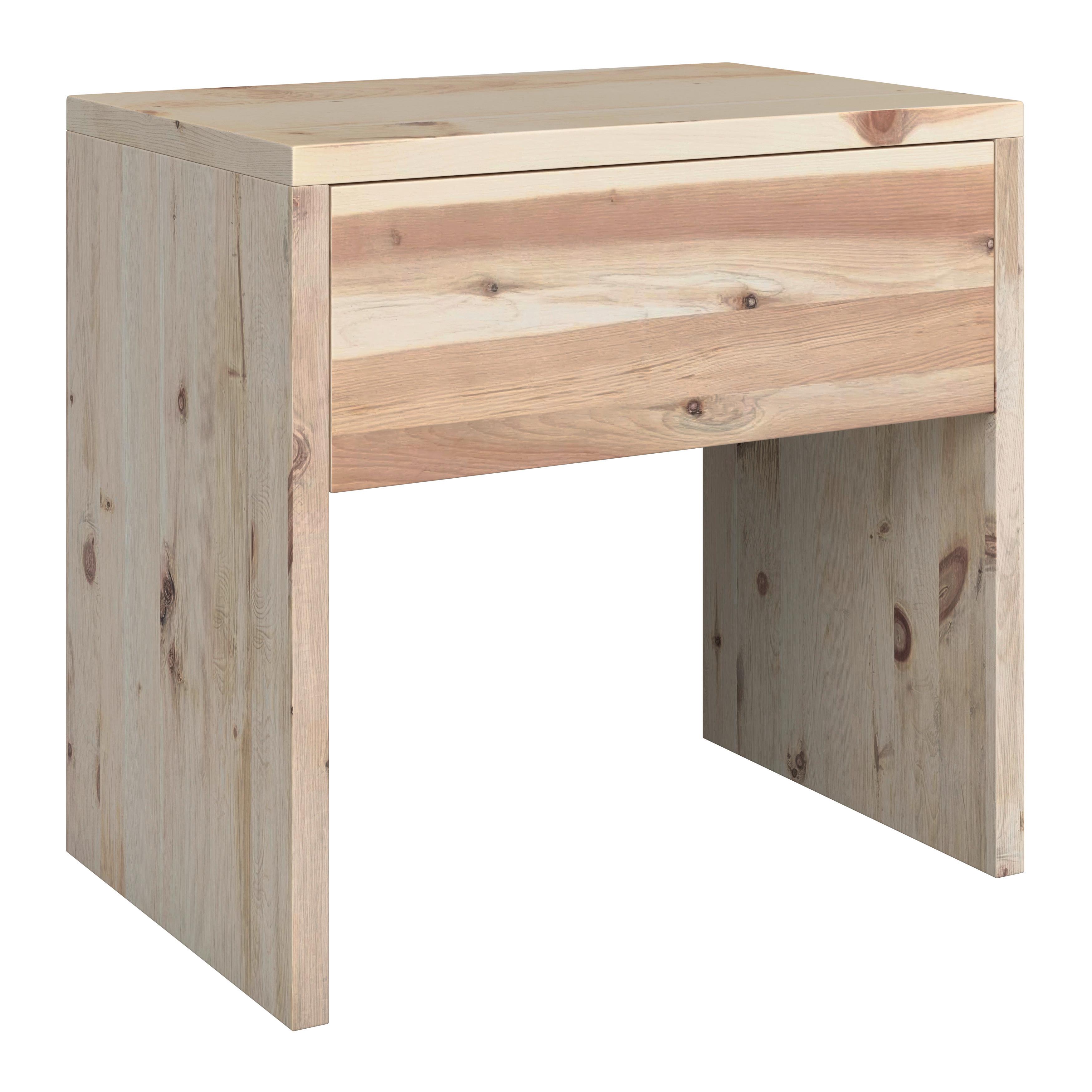 Nachtkästchen Sonja Naturfarben B: 45 cm - Naturfarben, KONVENTIONELL, Holz (45/45/30cm) - James Wood