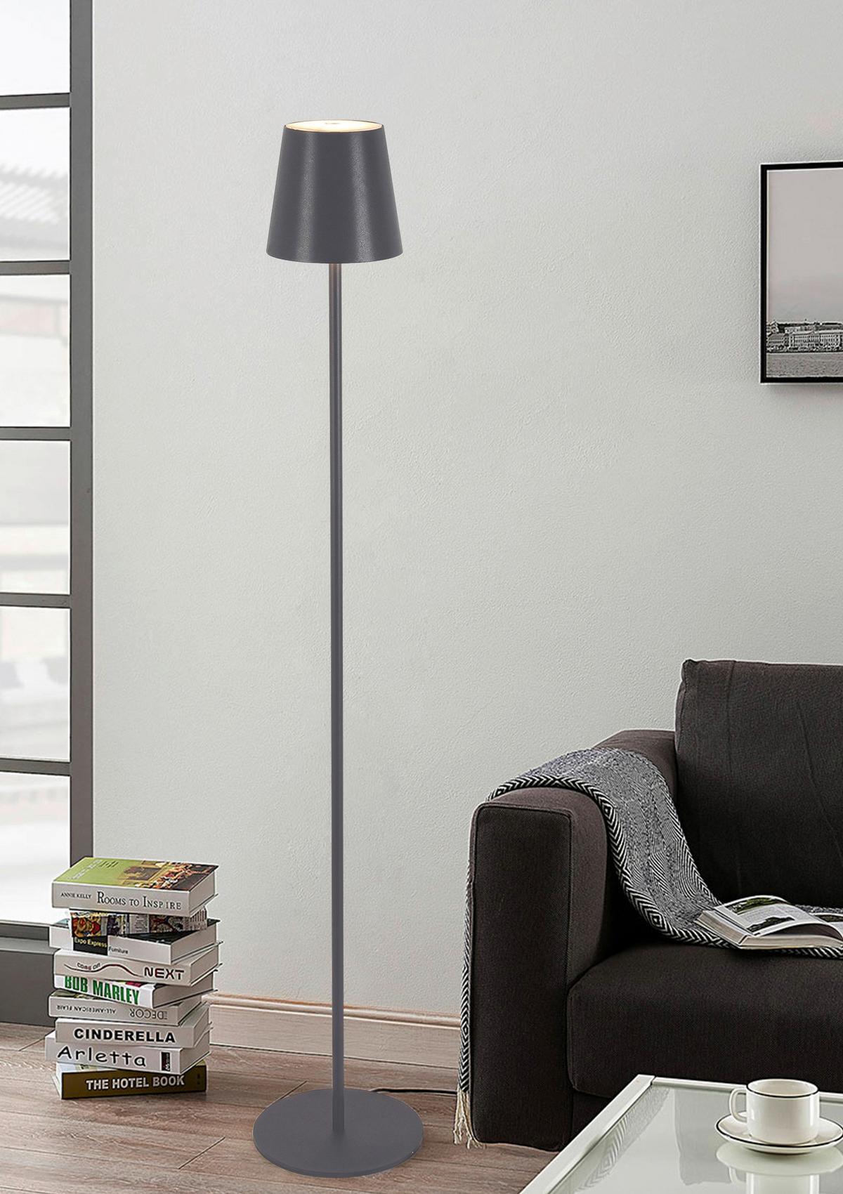 VONKAJŠIE LED SVIETIDLO AUSI - antracitová, Modern, kov/plast (22/130cm) - Modern Living