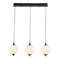 Závěsné svítidlo Wilm, V: ca 120cm, černá - bílá/černá, Moderní, kov/plast (65/15/120cm) - Modern Living