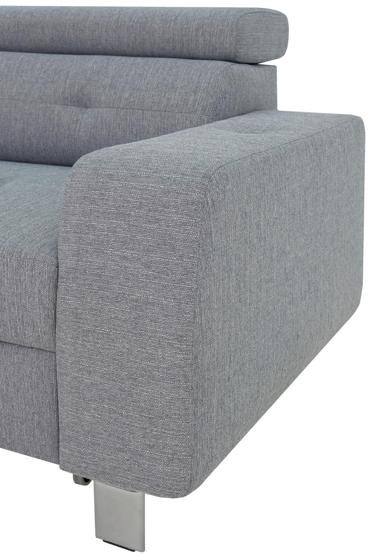 Kanapéágy Malcolm Hellgrau - világosszürke, Basics, textil (236/79-100/90cm) - MID.YOU