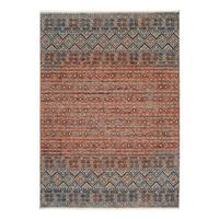 WEBTEPPICH KORSIKA - Blau/Terracotta, Design, Textil (80/150cm) - Novel