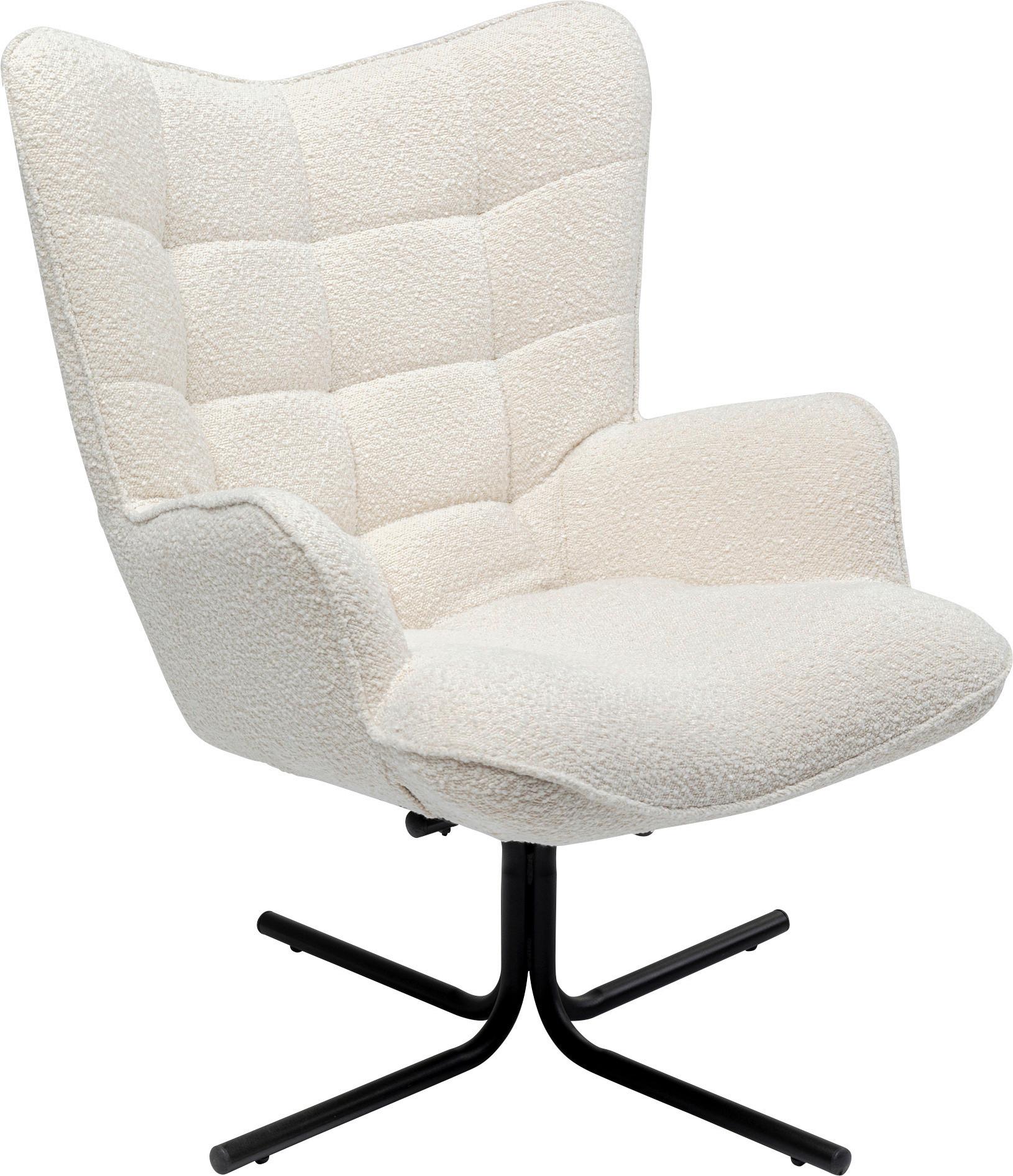 Sessel Oscar Beige B: 82 Cm - Beige/Schwarz, Design, Textil (82/95/73cm) - Kare-Design