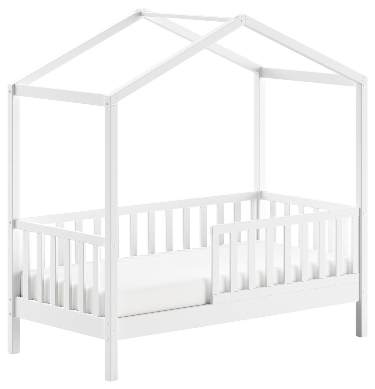Hausbett Junior - Weiß, MODERN, Holz (70/140cm) - Vipack