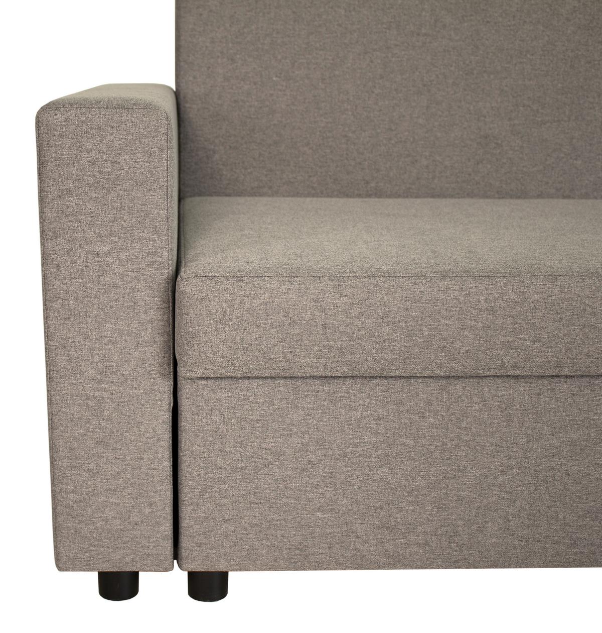 Rohová sedačka ZAP, oboustranná, cappuccino - černá/cappuccino, Moderní, dřevo/textil (226/148cm) - Based