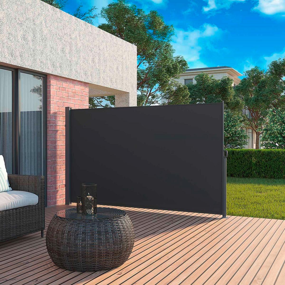 Markise Anthrazit Alufarben Bxh: 350x160 Cm - Anthrazit/Alufarben, Basics, Textil/Metall (350/160cm) - Modante