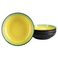 SCHÜSSELSET 24932 HOT GREEN POKE BOWL - Hellgelb/Schwarz, Basics, Keramik (22,5/6cm) - Creatable