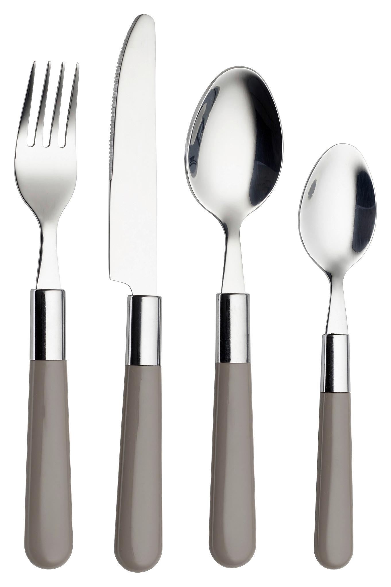 SADA PŘÍBORŮ 16-dílná - šedá, Design, kov - Echtwerk