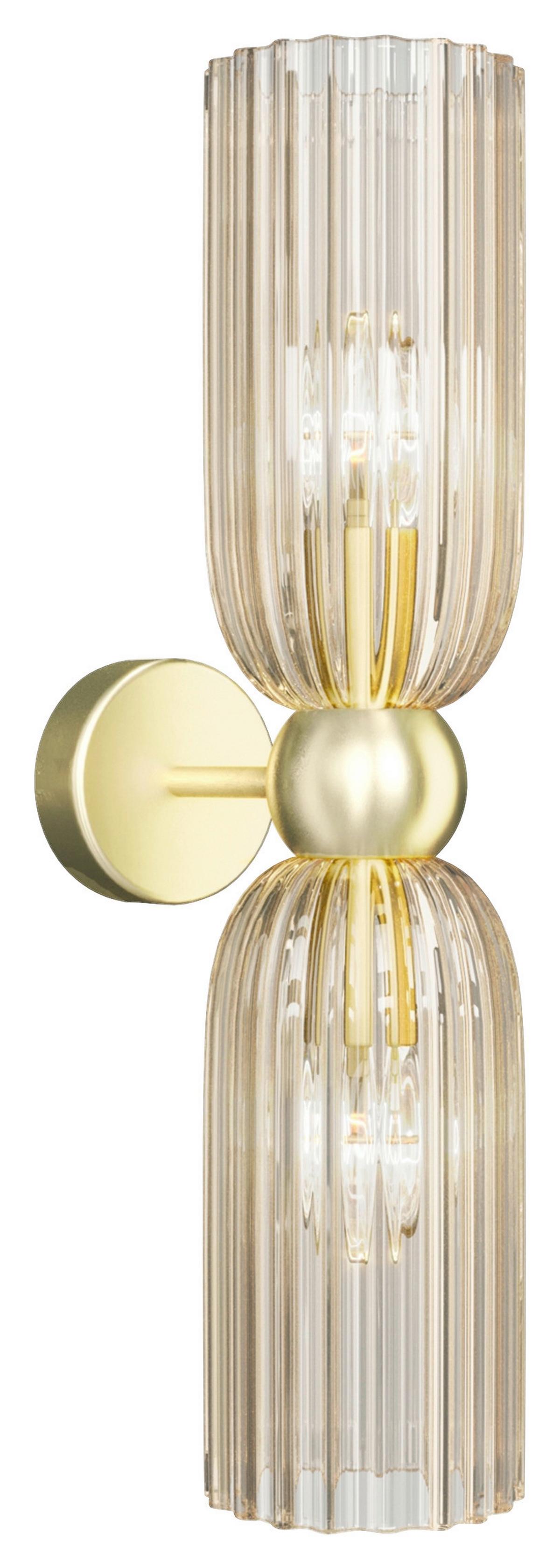 Wandleuchte Antic - Goldfarben, Glas/Metall (18/43,5/10cm) - MAYTONI