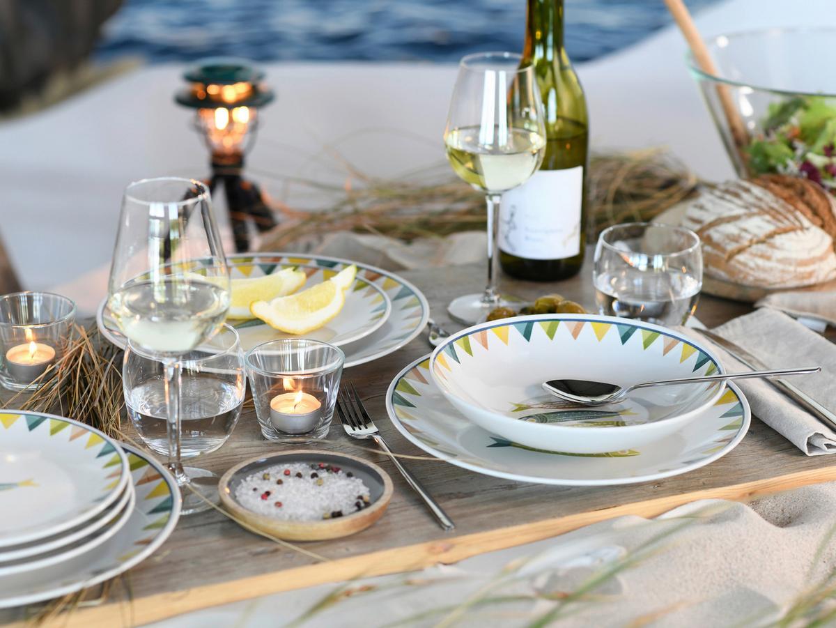 Tafelservice Sardinhas Steinzeug, 12 -Teilig. - Multicolor, Basics, Keramik - Creatable