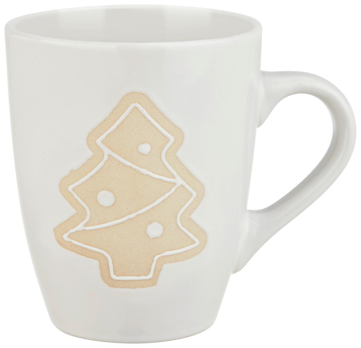 Kávésbögre Dardan - bézs/fehér, Design, kerámia (8,5/10,5cm) - Ondega