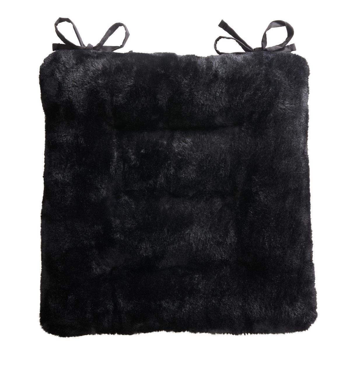 Ülőpárna Kb. 40/40cm - fekete, Modern, textil (40/40/4cm) - Luca Bessoni