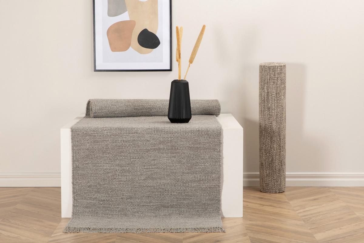 Läufer Cyrus - Grau, LIFESTYLE, Textil (80/250cm) - P & B