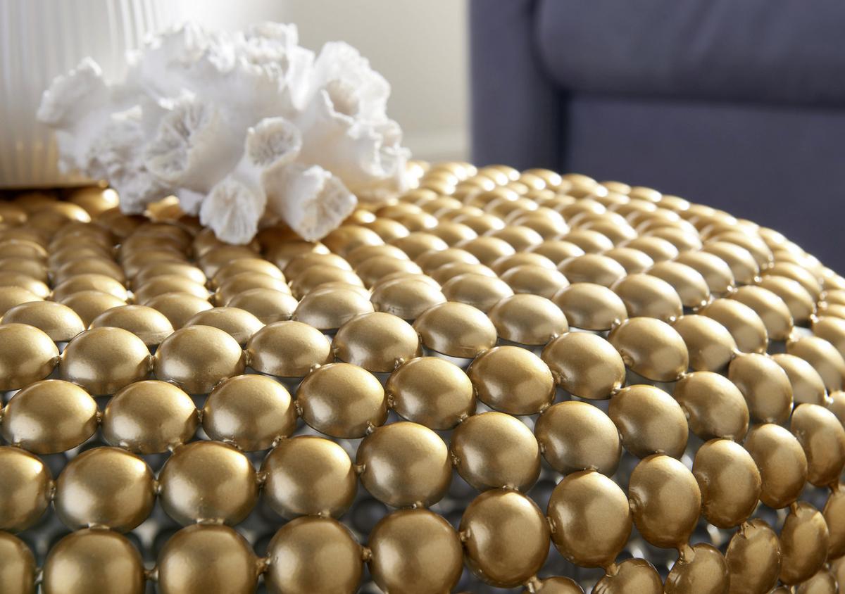 Couchtisch Aluminium Goldfarben D: 60 Cm - Goldfarben, MODERN, Metall (60/60/30cm) - MID.YOU