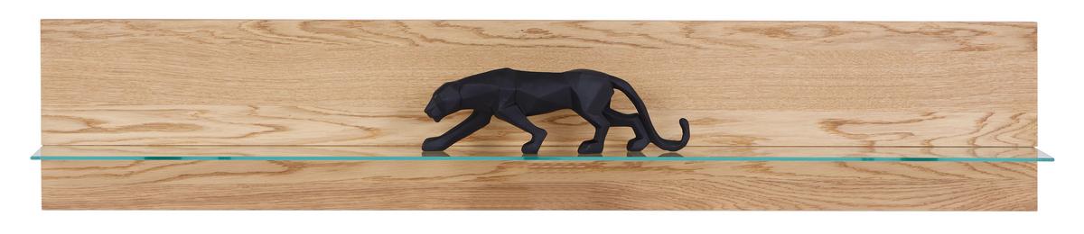 WANDBOARD LOLA GIGA S 3970 - Wildeiche, KONVENTIONELL, Glas/Holzwerkstoff (162,5/49/26cm)