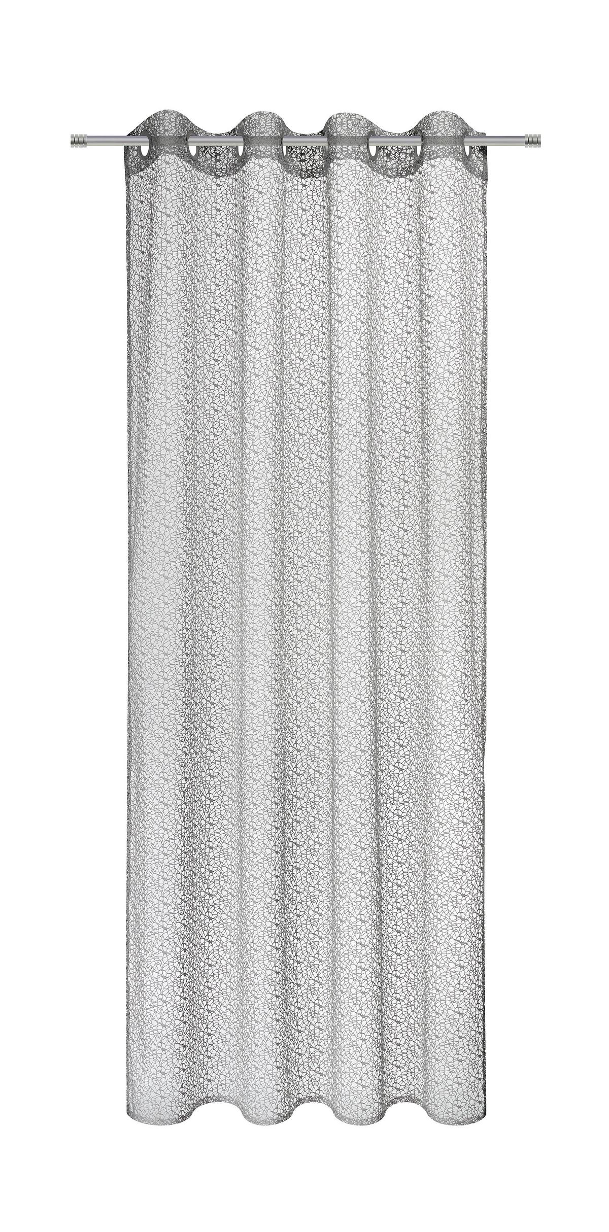 ZÁVES S OČKAMI Astrid, 140/245 cm - strieborná, Modern (140/245cm) - Modern Living
