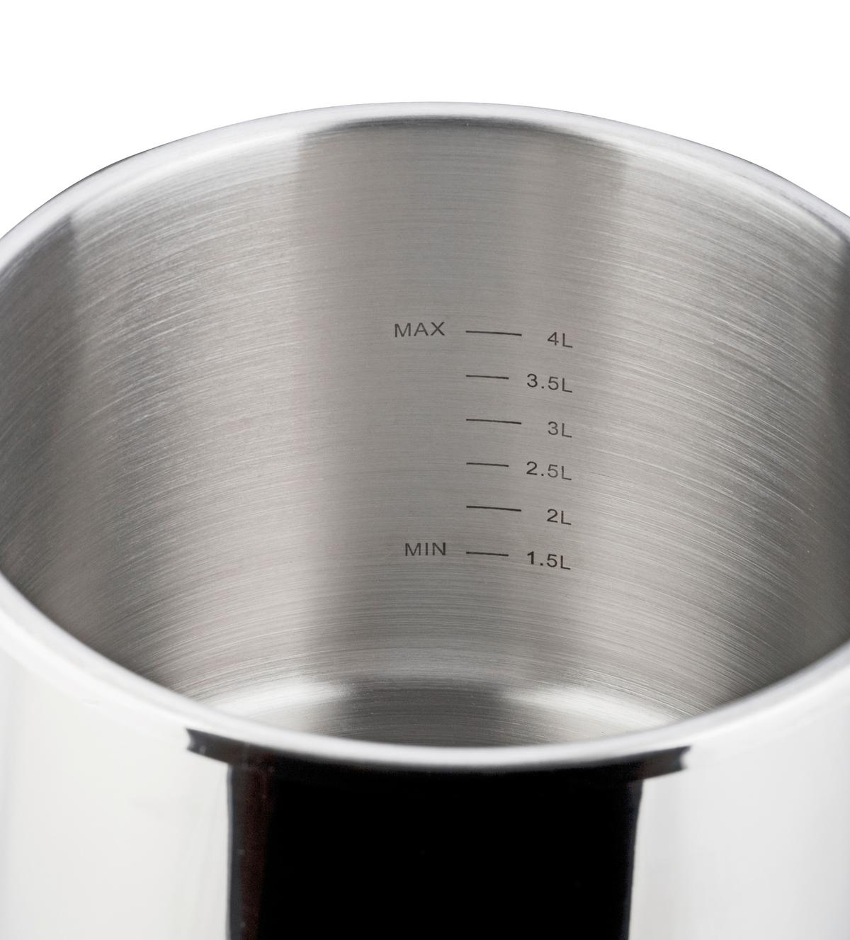 Schnellkochtopf Easy Click Edelstahl, 6 Liter - Edelstahlfarben, Basics, Metall (22cm) - GSW