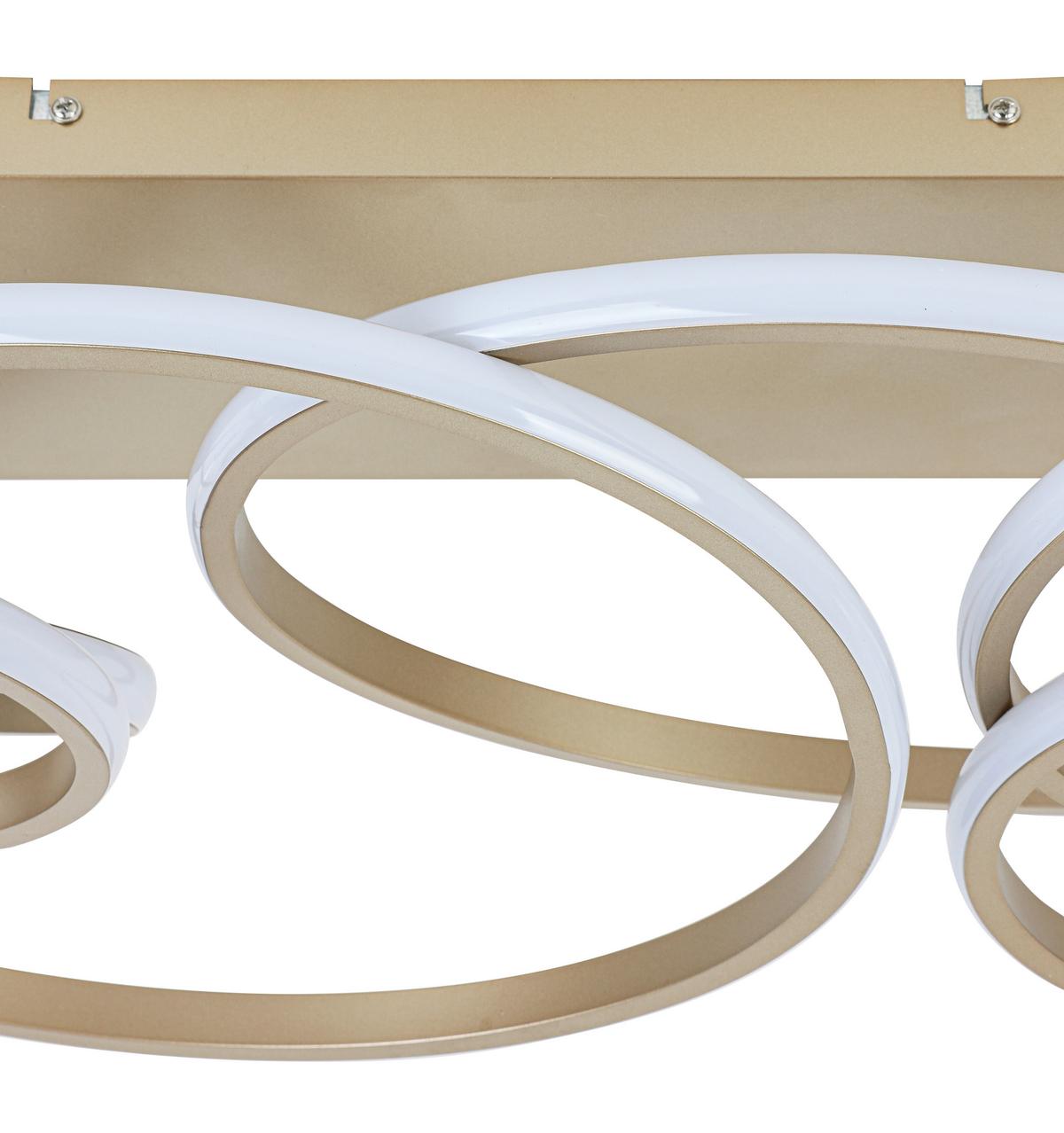 STROPNÉ LED SVIETIDLO JULI - cappuccino, Modern, kov/plast (70/40/25cm) - Premium Living