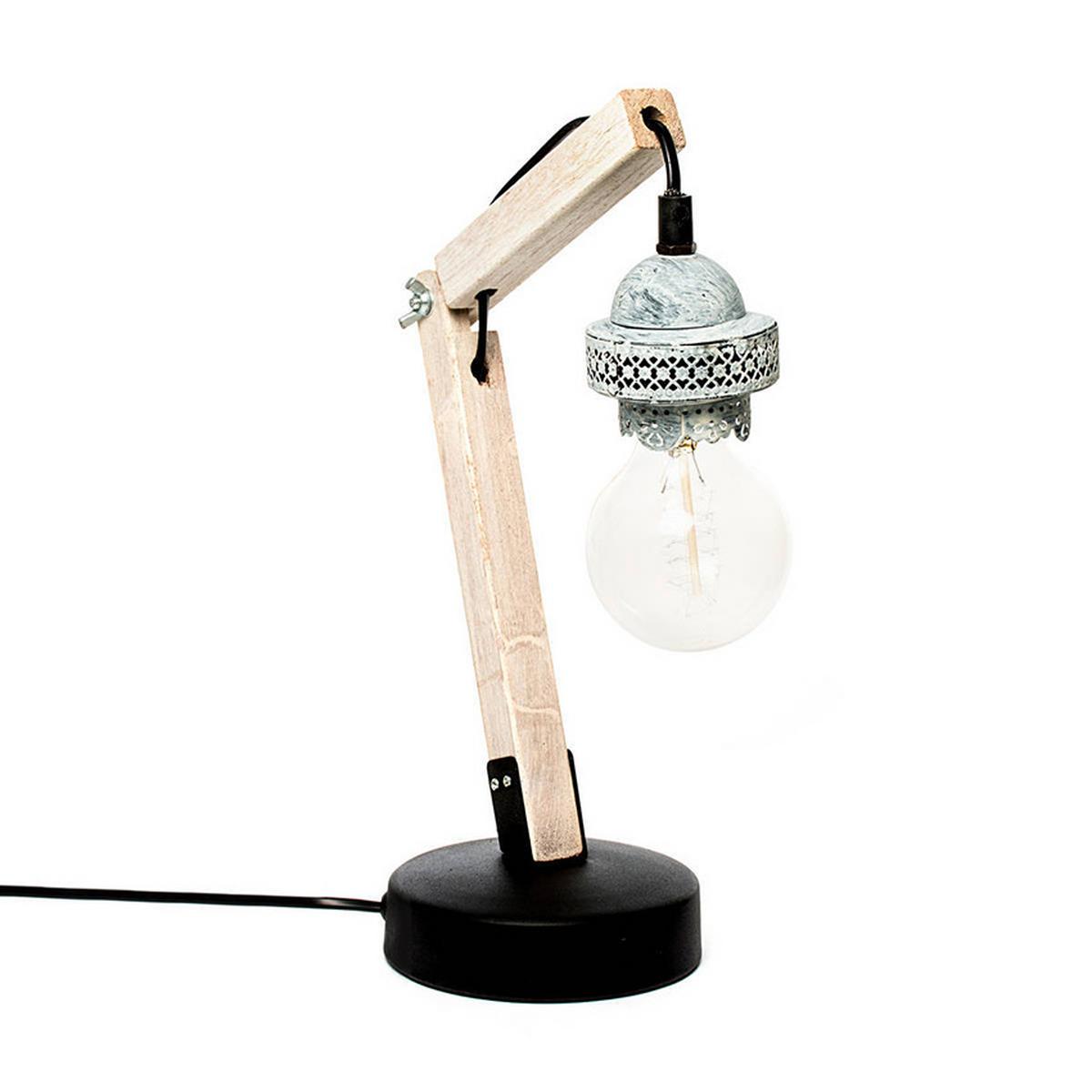 Tischlampe Rossa Grau/ Braun/schwarz - Trend (16/13/38,5cm) - Kayoom