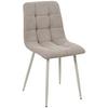 Vierfußstuhl Adea Leinenoptik Taupe, B: 45 cm - Taupe/Beige, KONVENTIONELL, Holz/Textil (45/88/55cm) - P & B