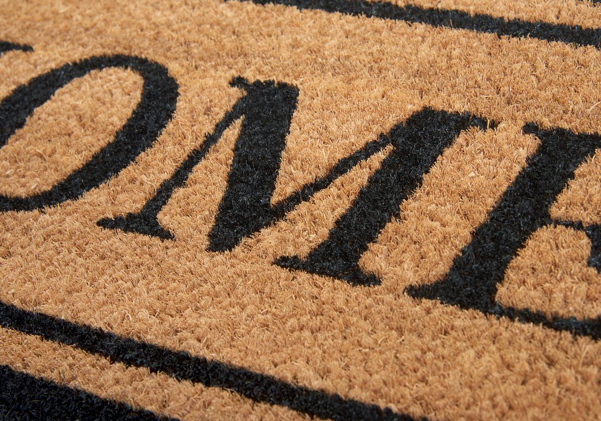 Kokosmatte Mix Mats Widehomeborder 27x70 - Hellbraun/Schwarz, Basics, Naturmaterialien (27/70cm) - Hanse Home