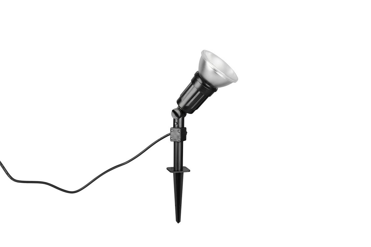 Außenleuchte Caceres Schwarz D: 12,5 cm - Schwarz, KONVENTIONELL, Kunststoff (12,5/51cm)