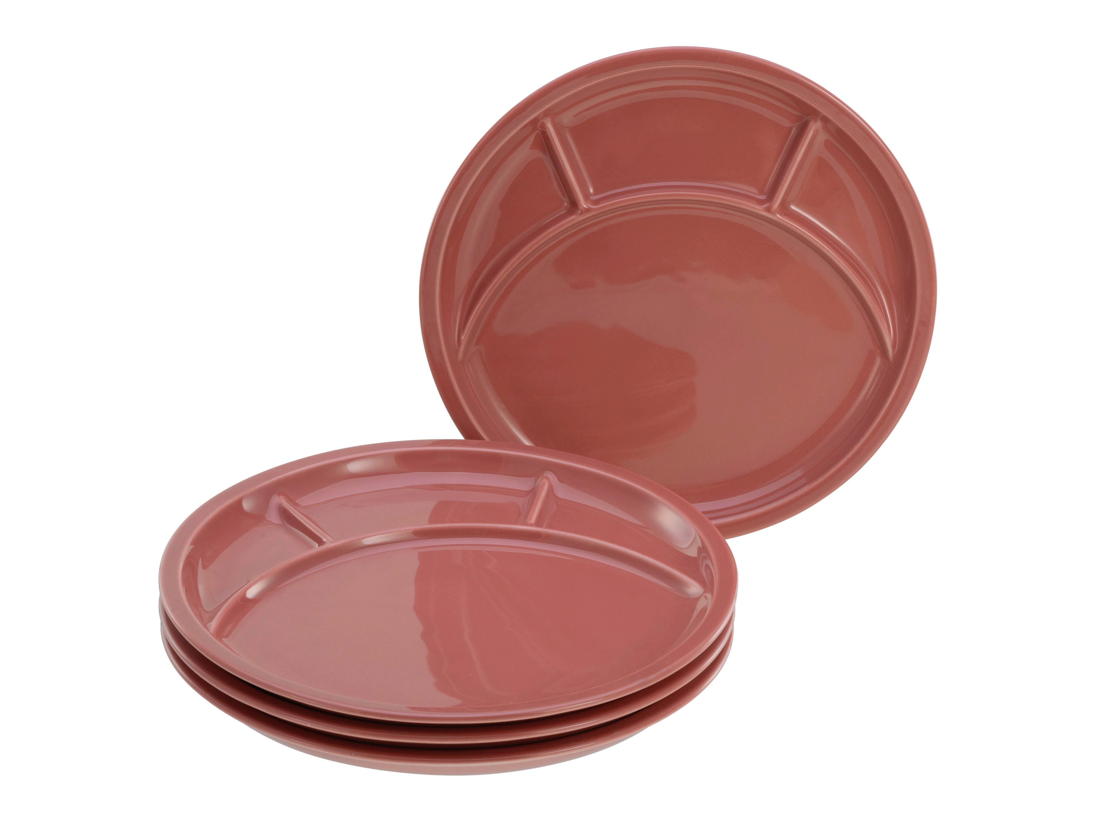 Fondouteller 4-tlg Keramik, Rot - Rot, Basics, Keramik (27cm) - Creatable