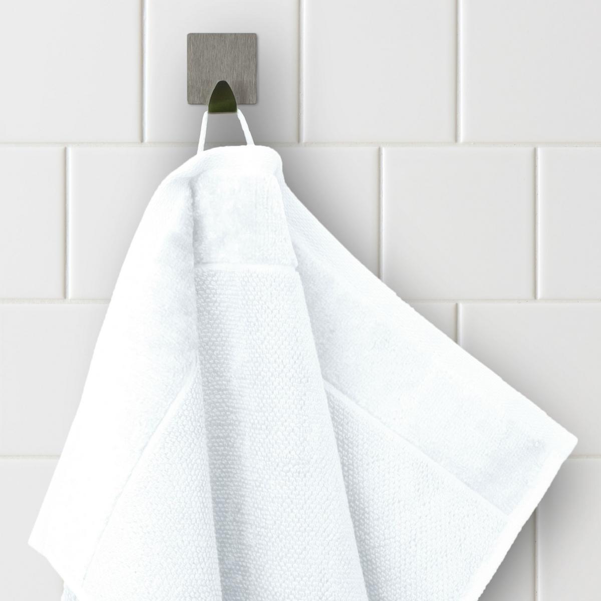 Gästehandtuch Bamboo Bambus 630 G/M2 Weiß 30x50 cm - Weiß, Basics, Textil (30/50cm) - Moeve