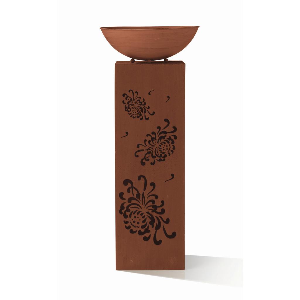 LED-Dekosäule mit Schale Garvida H: 87 cm