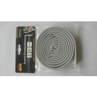 Profildichtung  Fenster/türen Grau Kunststoff Selbstklebend - Basics, Kunststoff (250/0,9/0,6cm)